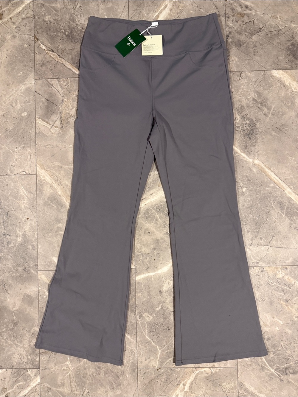 HALARA Slate Gray High-Rise Flare Leggings
